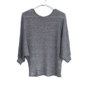 Lightweight Dolman Sleeve Grey Sweater